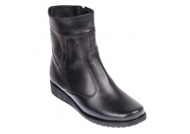 Oferta Marimea 39 Ghete dama orto negre din piele naturala imblanite LG964N